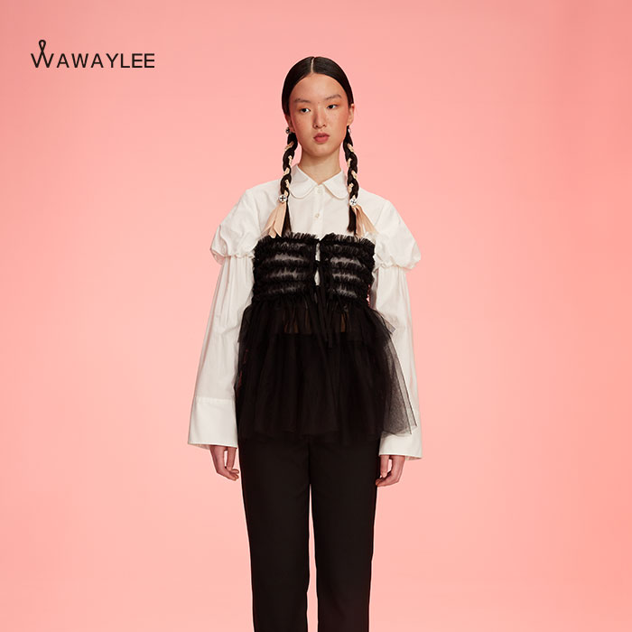 AWAYLEE设计师品牌 2021秋冬新品拼接上衣